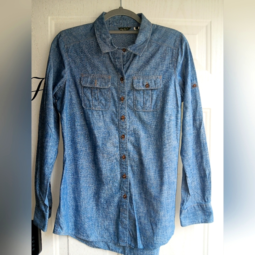 Eddie Bauer Denim button down shirt